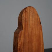 Carved wood sculpture group “Family” by Roland Lavianne, France, 1970s