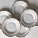 Set of 6 Sologne porcelain plates