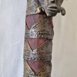 Scepter decorated with a female figure in wood and brass