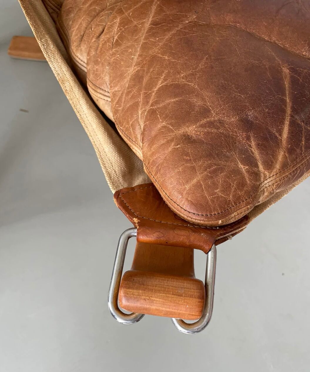 Vintage Falcon chair leather