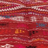 Multicolored Berber pattern rugs woven hands in natural wool