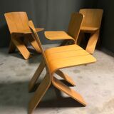 1970's plywood chairs