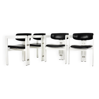 Chaises de salle à manger "Pamplona" par Augusto Savini pour Pozzi, 1960s, lot de 4