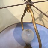 Golden brass table lamp