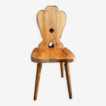 Solid fir chalet chair