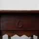 17th Century Spanish Oak Side Table with Drawer in Wabi Sabi Style