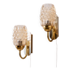 Wall lamp in glass by Helena Tynell for Limburg, set of 2.