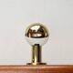Vintage German Space Age Brass Ceiling Lamp by Motoko Ishii for Staff, 1970s