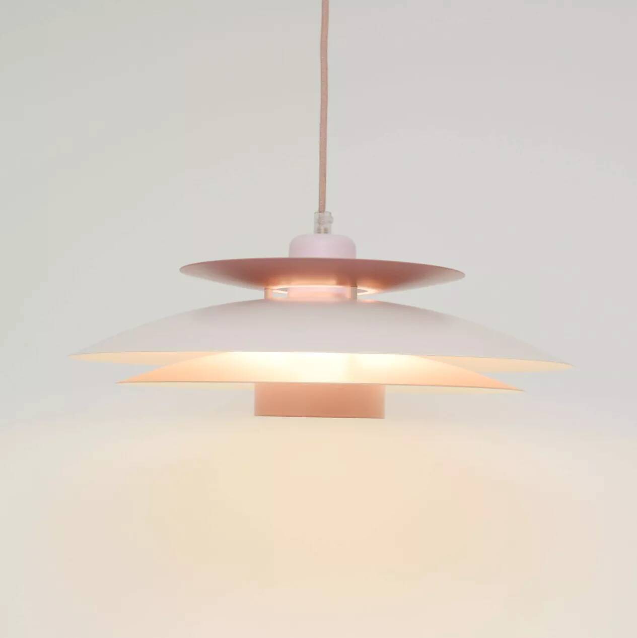 Lavender Horn vintage lamp, Denmark 1970s