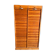 Meuble classeur double rideau vintage en chêne clair - Années 50