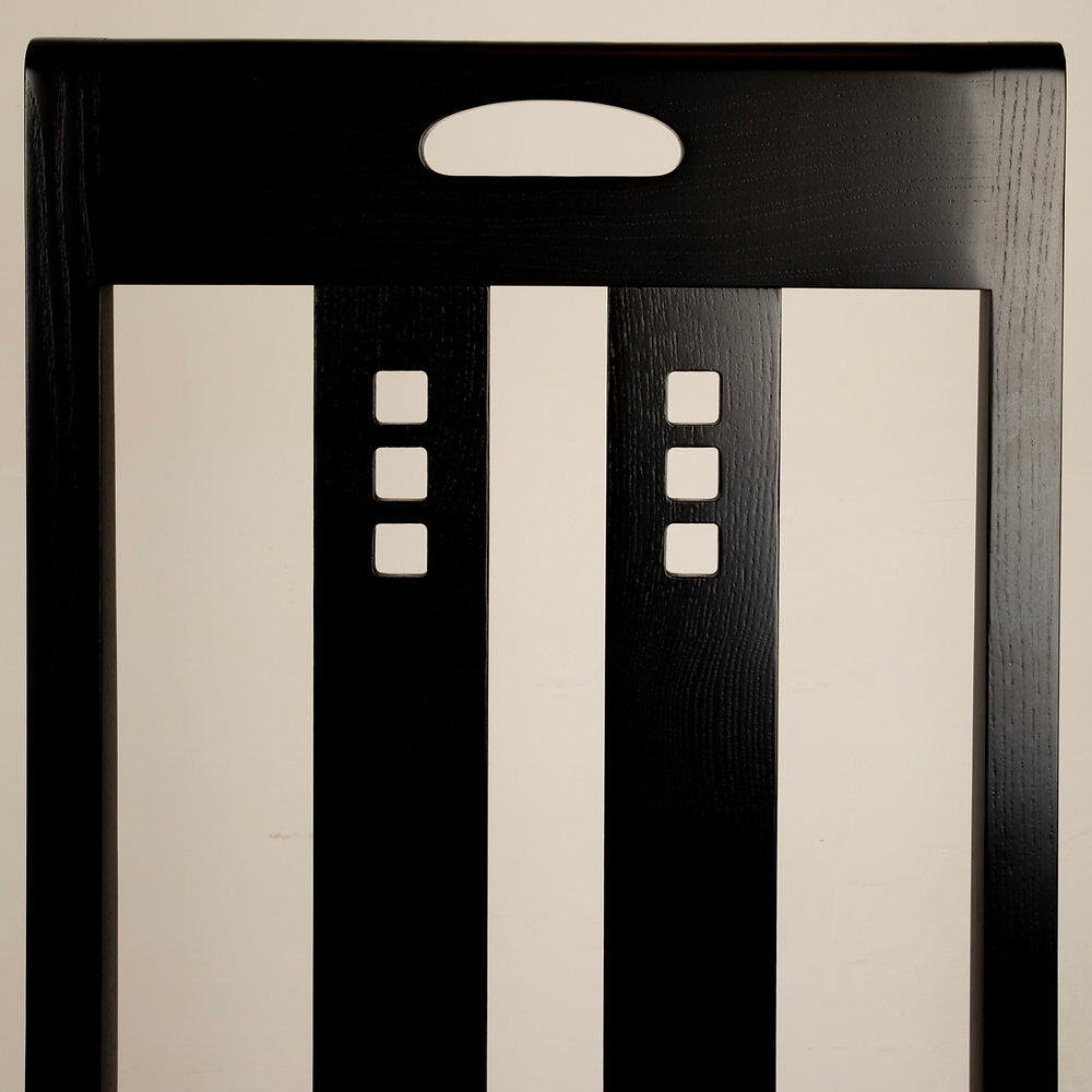 High Ingram chair by Charles R. Mackintosh for Alivar with Fornasetti fabric