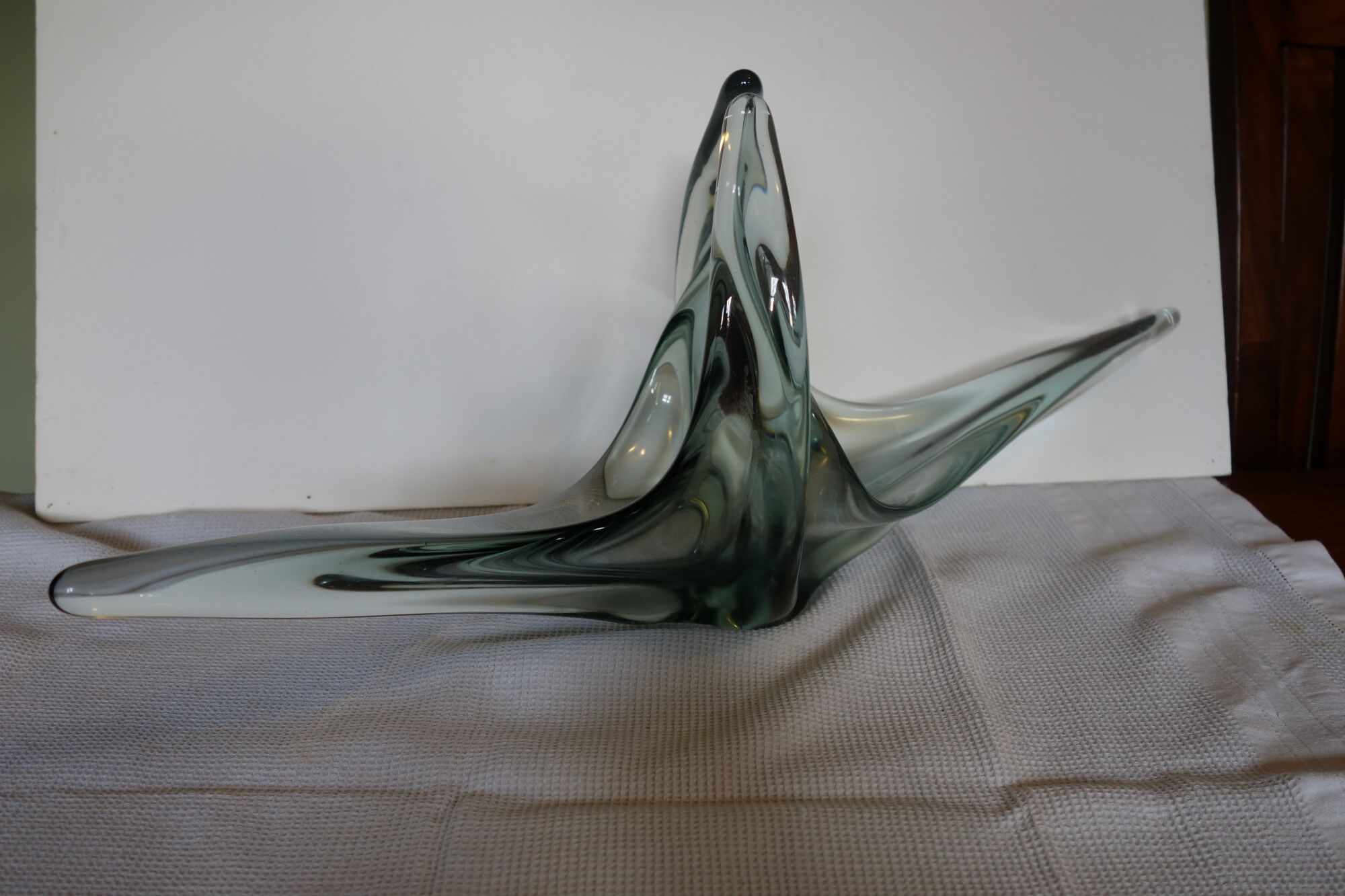 Vintage glass fruit bowl