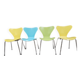 Lot de 4 chaises  Serie 7 d'Arne
Jacobsen, Fritz Hansen