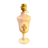 Pied de lampe vintage en opaline