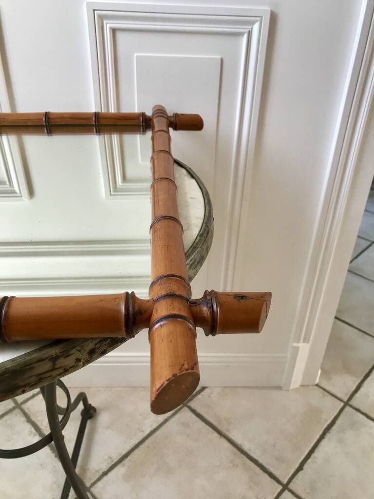 Barber mirror style bamboo XXth