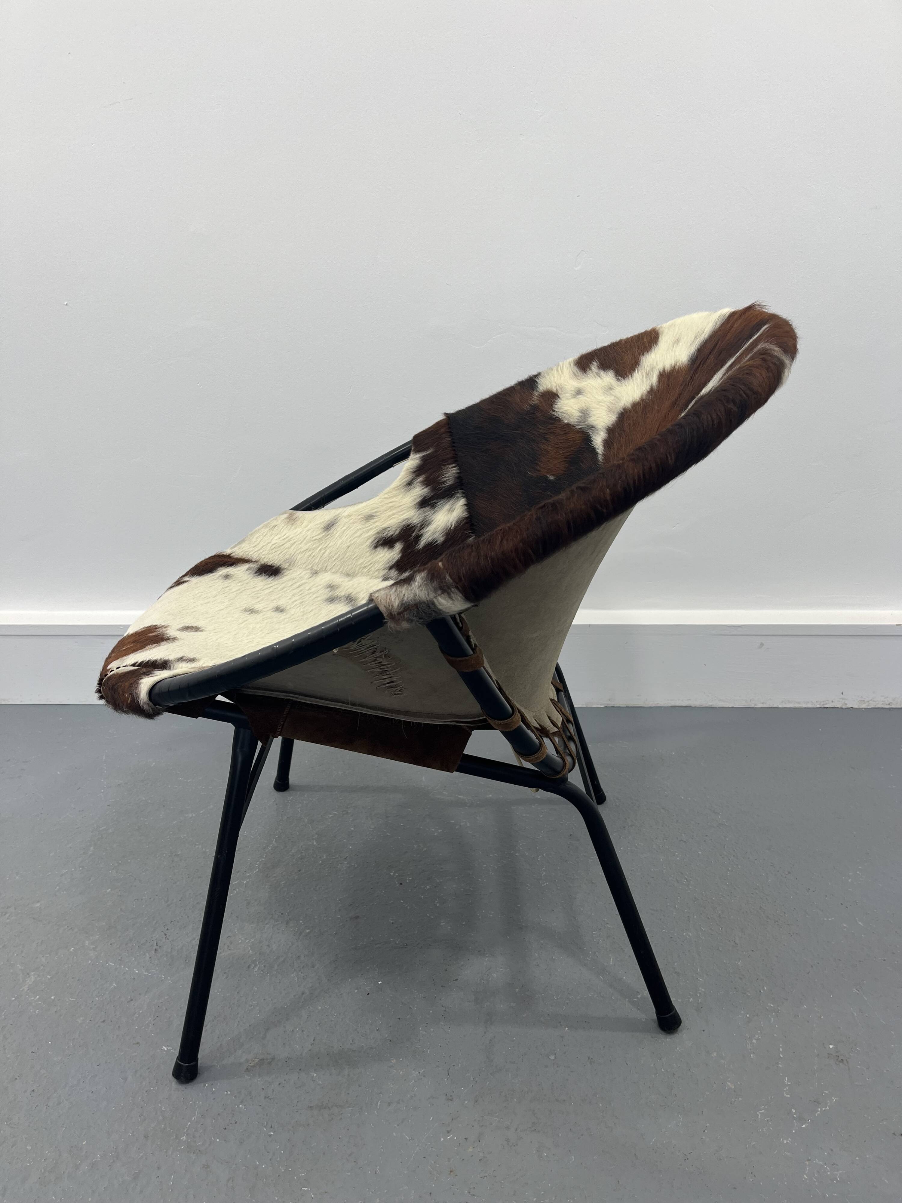 Mid-century swivel balloon armchair from Lusch & Co 1960s