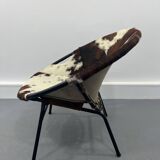 Mid-century swivel balloon armchair from Lusch & Co 1960s