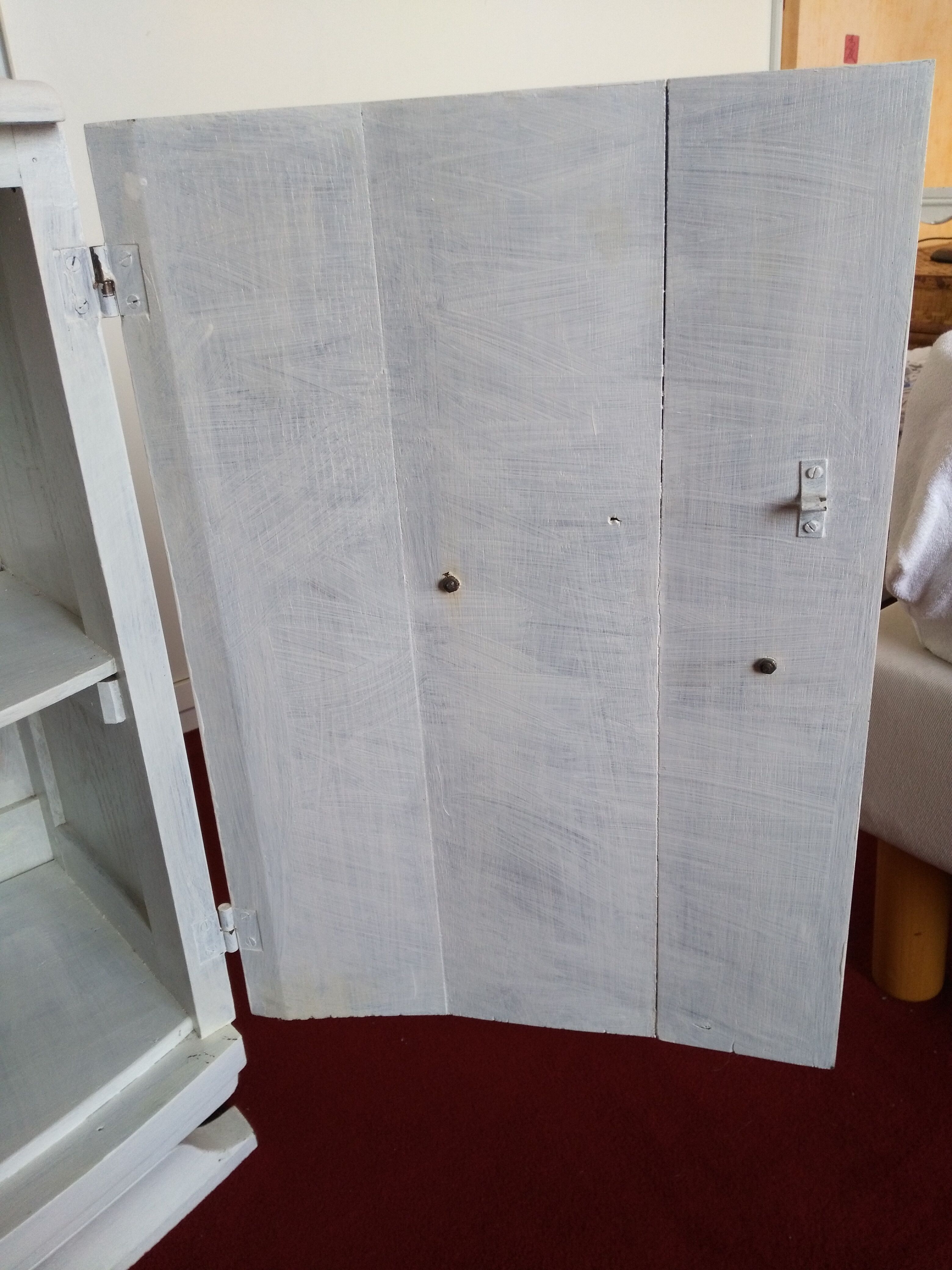 Art Deco bedside table top red marble