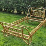 Rattan bed