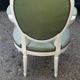 Louis xvi medallion armchair