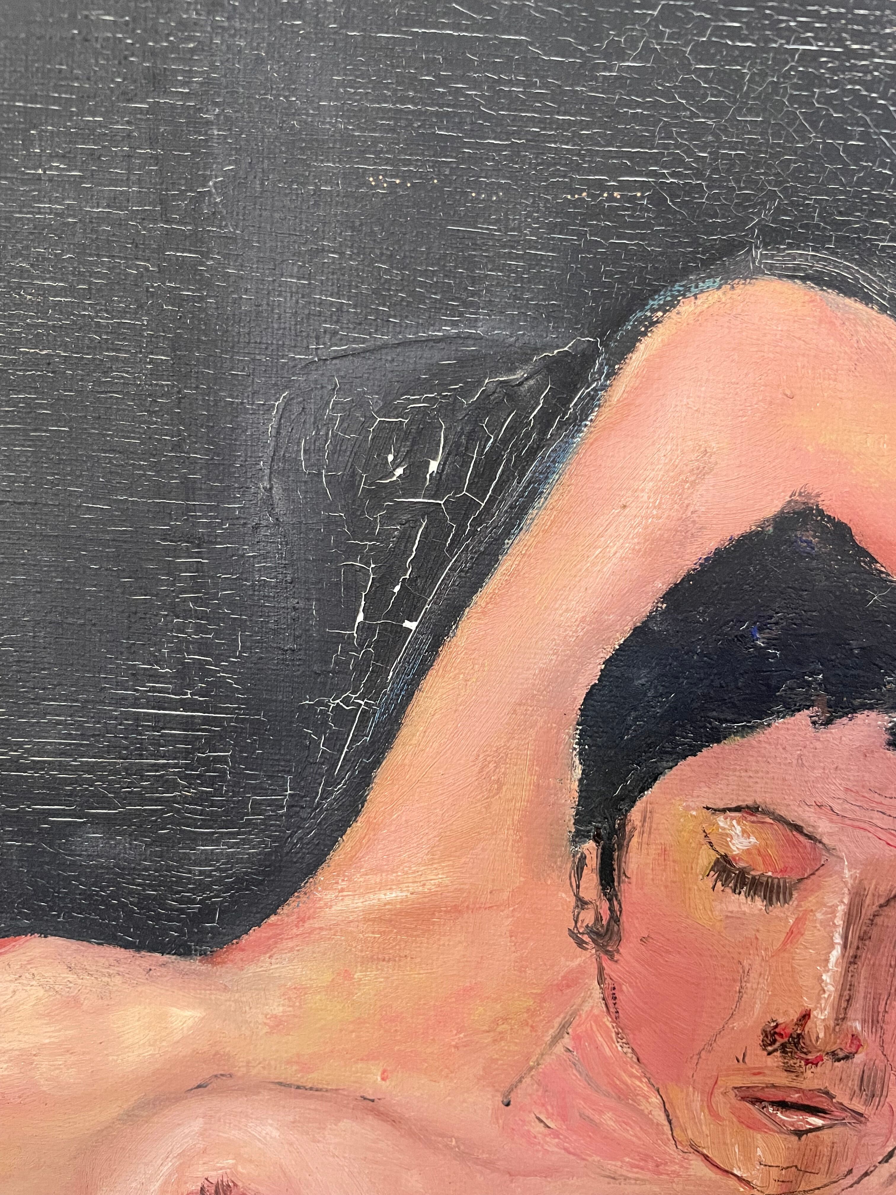 Sleeping, oil on canvas 1972
