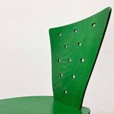 Postmodern green Italian accent chair, 1980s