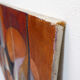 Abstract oil painting on canvas by gelper mon (belgium 1930)