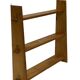 Vintage wooden wall shelve rack bookshelf in pinewood minimalist design