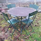 Garden furniture worked iron