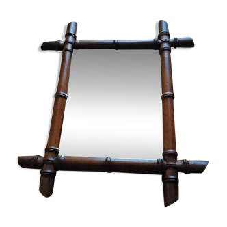 Vintage bamboo style mirror