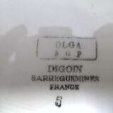 Oval dish Digoin Sarreguemine