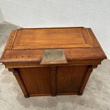 Late 19th century oak reception counter