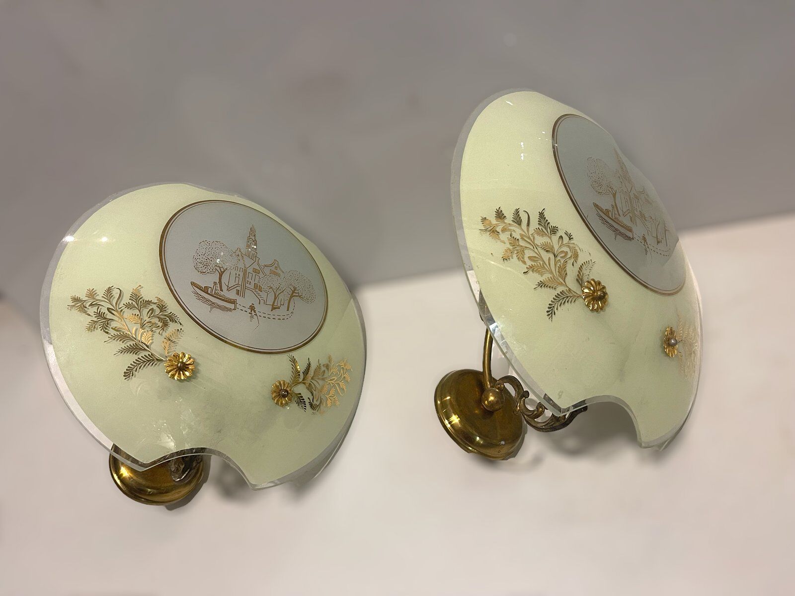 Italian sconces, 1940s, set of 2