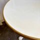 Cast iron and beige melamine bistro table ⌀ 60 cm