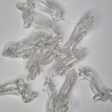 Set of 12 vintage dachshund knife holders, 70s