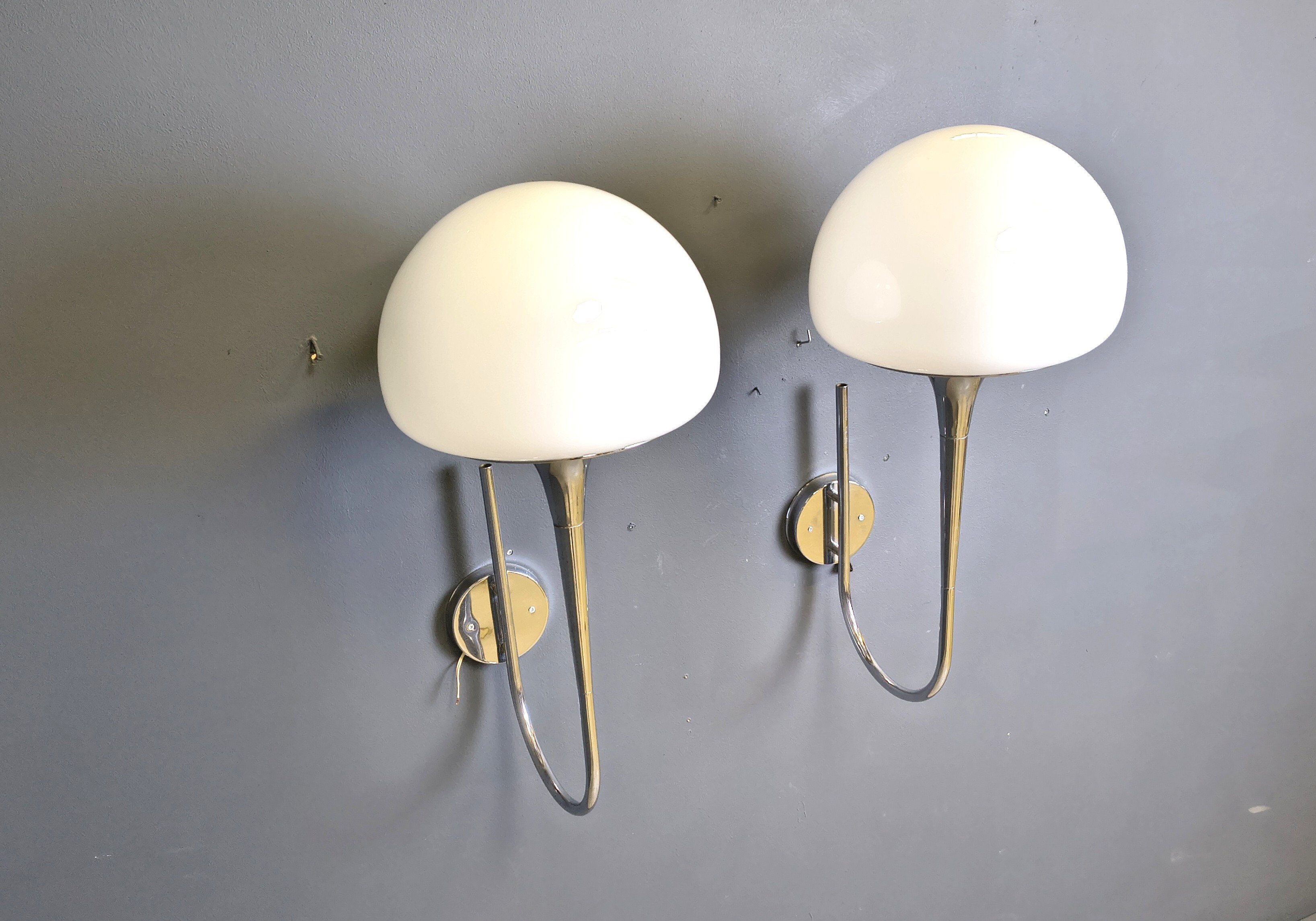 Mid-century Italian wall lamps by Goffredo Reggiani for Reggiani - set of 2