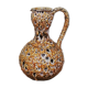 Honey colored Fat Lava ceramic pitcher vase