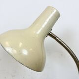 Beige industrial gooseneck table lamp, 1960s