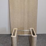 Table basse en travertin, Italie vers 1970