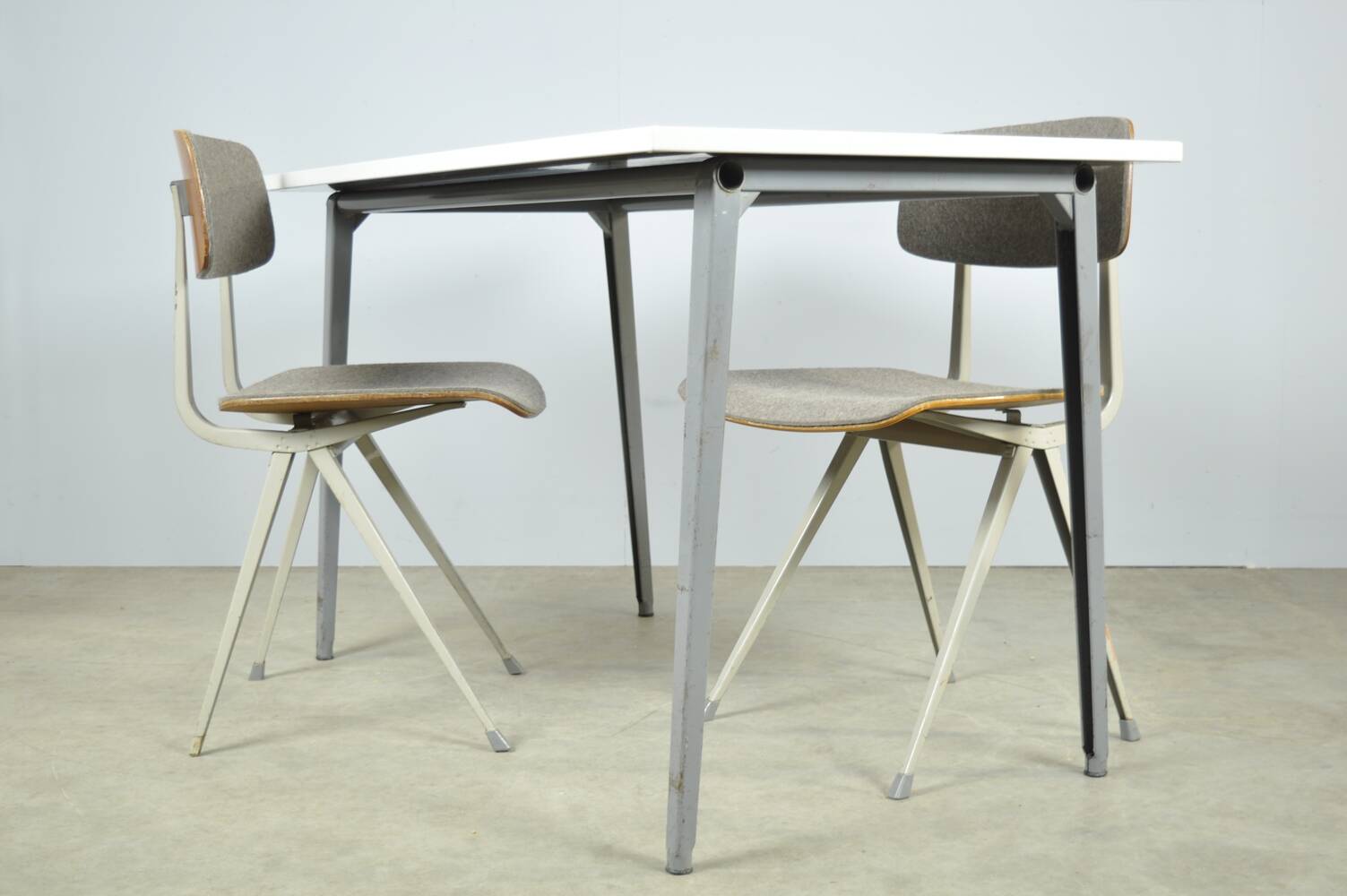 Vintage industrial Reform dining table from FRISO KRAMER 1960s