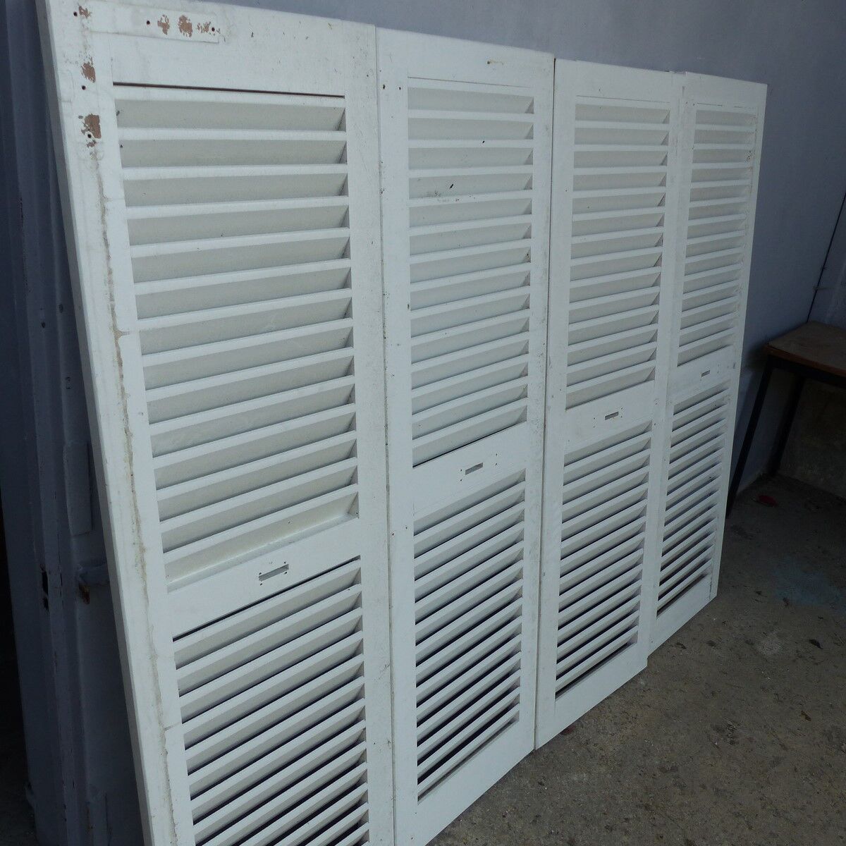 Lot de 4 volets persiennes L 209 x H 163 cm