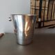 Ice bucket art deco champagne bucket in silver metal
