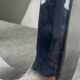 Designer candle holders in brushed aluminum