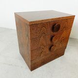 Set of brutalist cabinets, 1970s