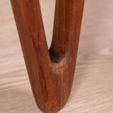 Table basse vintage en palissandre des années 1950 Design Tove & Edvard Kindt-Lars