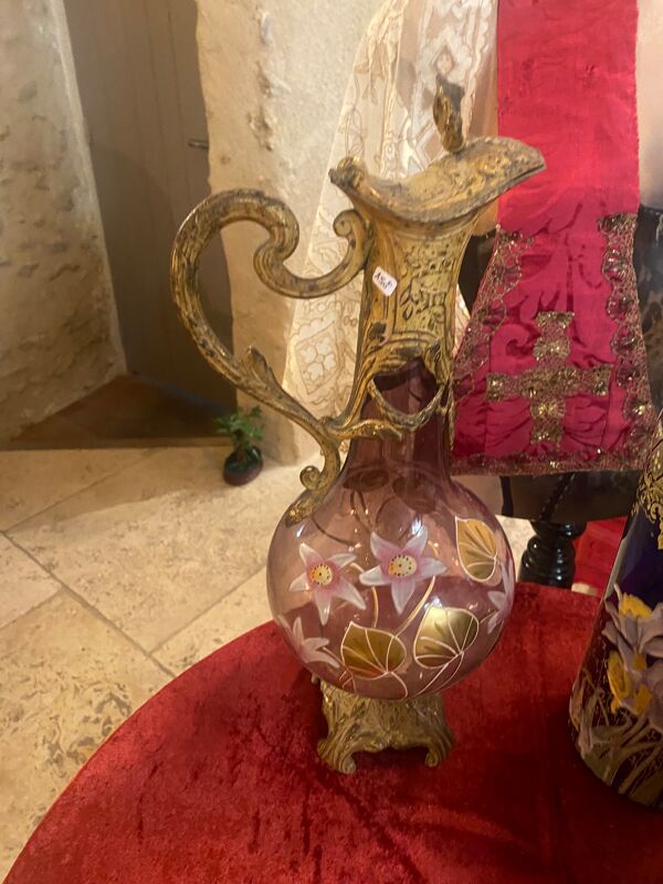 Aiguière décors floral