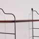 Vintage teak and metal shelf 1960