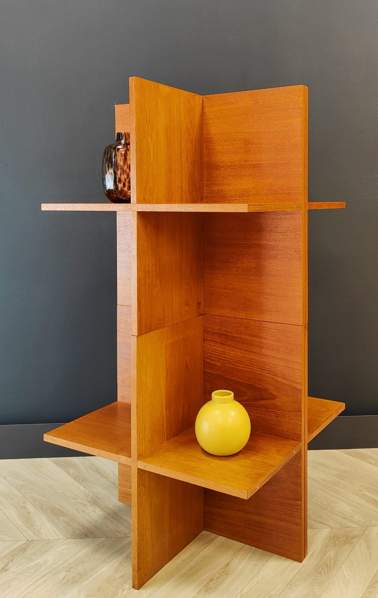 Mid Century compartment cabinet | Vintage - bookcase, display