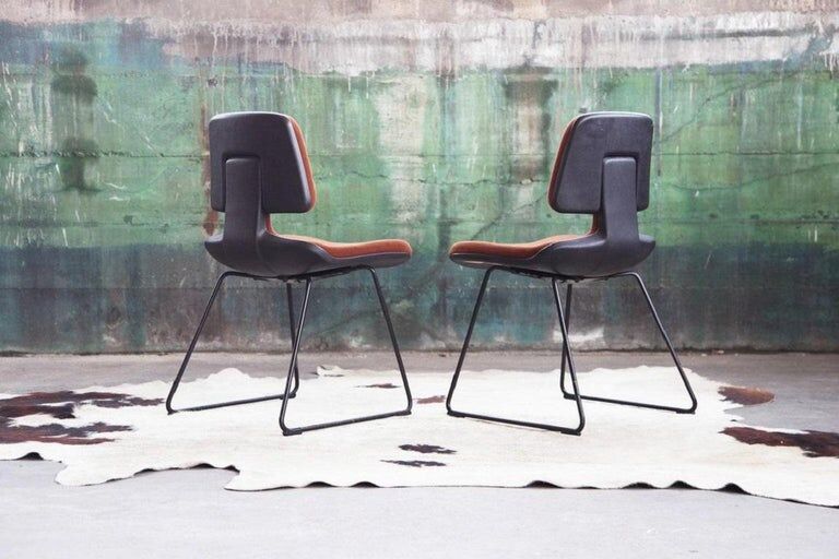 Herman Miller chair in brown wool, 1970s