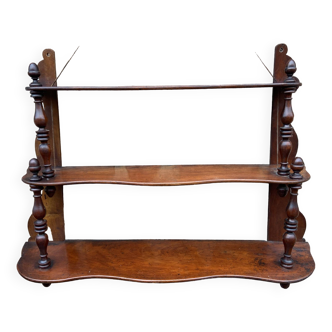 Napoleon III mahogany wall shelf